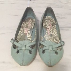IRREGULAR CHOICE Blue Kitten Heel